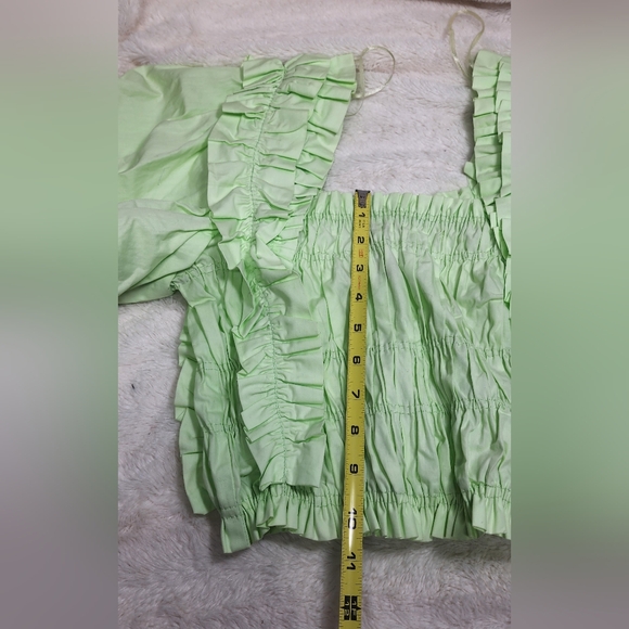 Zara Green Top size S - Picture 7 of 8